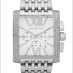 Michael Kors Oversized Silver Gia Glitz Watch